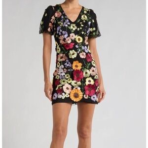 Adelyn Rae Floral Embroidered Dress